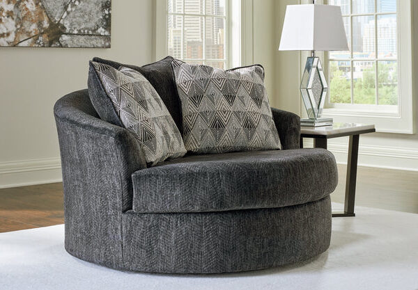 Biddeford Oversized Swivel Accent Chair