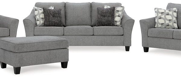 Mathonia Sofa, Loveseat, Chair and Ottoman