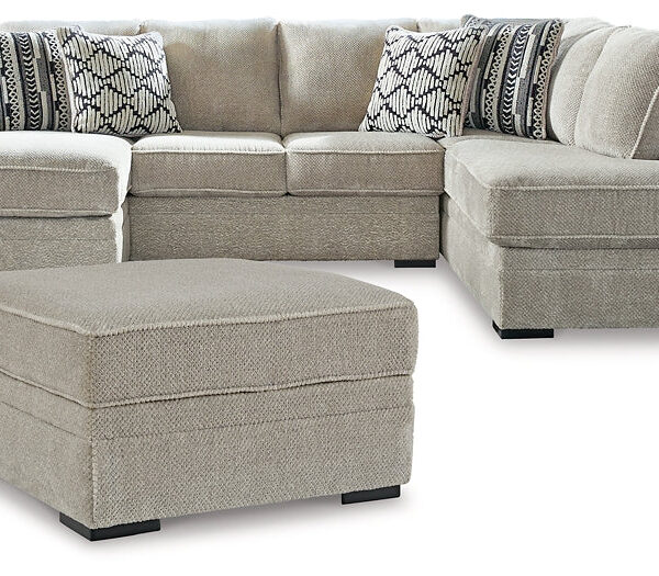 Calnita 2-Piece Sectional with Ottoman