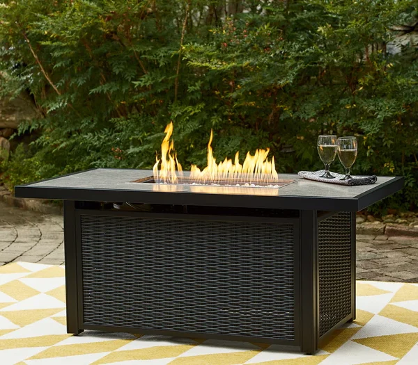 Beachcroft Rectangular Fire Pit Table