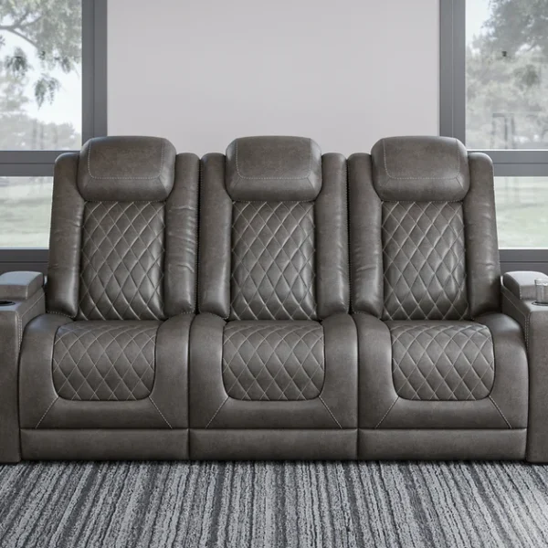 HyllMont PWR REC Sofa with ADJ Headrest