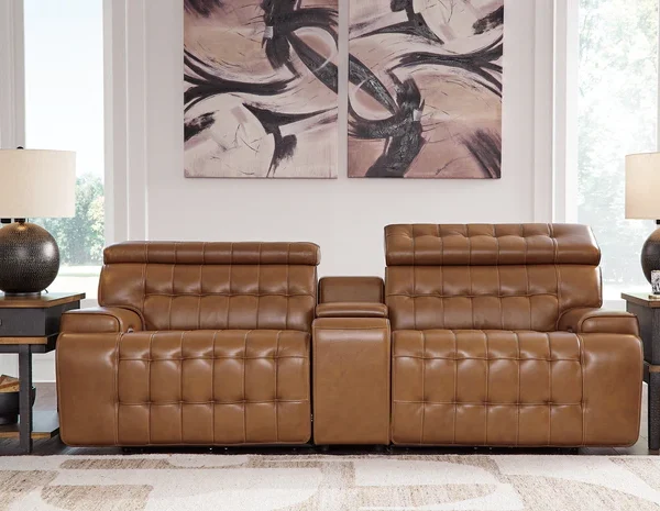 Temmpton 3-Piece Power Reclining Sectional Loveseat with Console