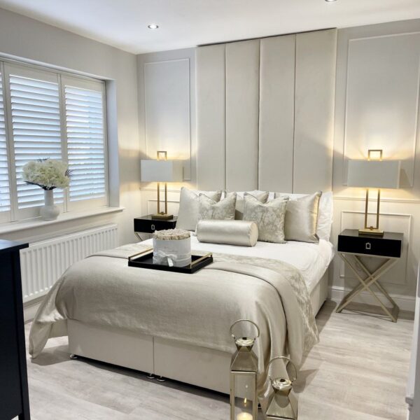 Wall panel bed