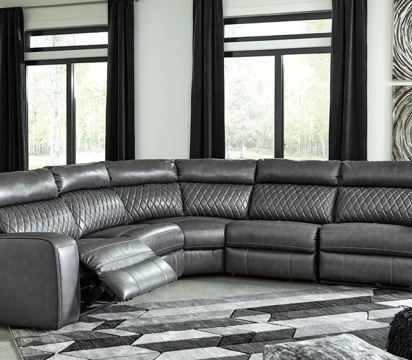 Samperstone 5-Piece Power Reclining Sectional