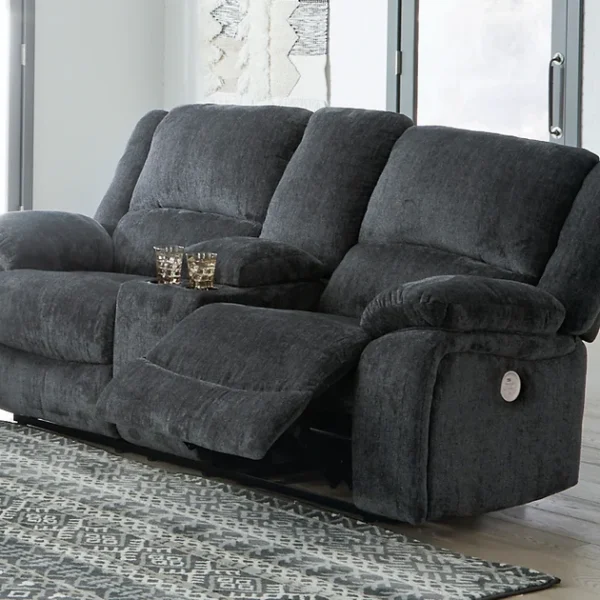 Draycoll DBL REC PWR Loveseat w/Console