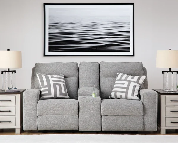 Biscoe PWR REC Loveseat/CON/ADJ HDRST