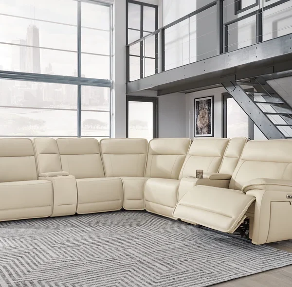 Double Deal 7-Piece Reclining Sectional with 2 Consoles